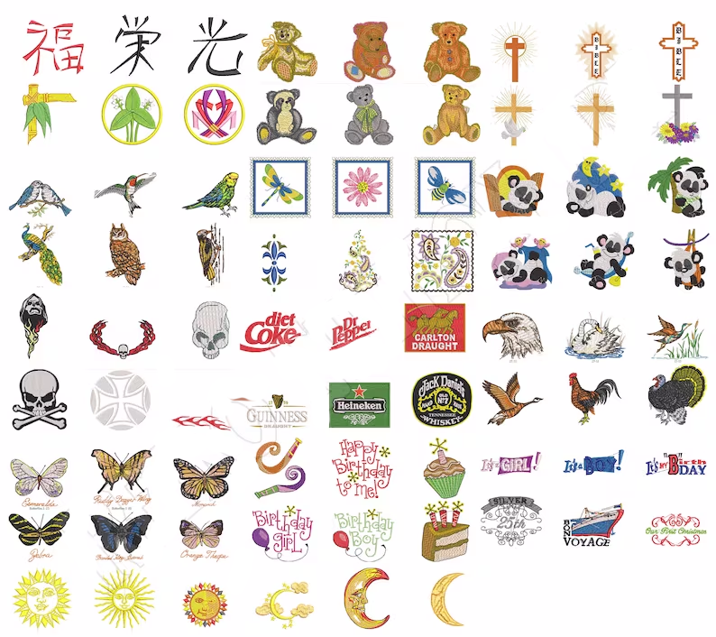 Alternative view of Machine Embroidery Designs Collection 500000 Brother Download