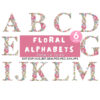 Floral Font Embroidery , A-Z Full Flower Alphabet Machine Embroidery Designs, 2 1