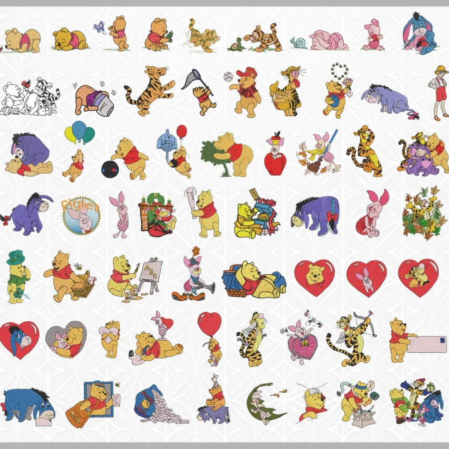 Winnie The Pooh Embroidery Designs 8 Winnie-the-Pooh Embroidery Designs