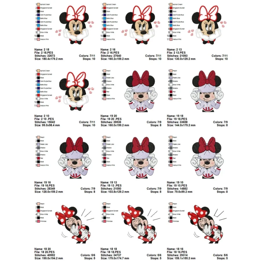 Mickey mouse embroidery designs