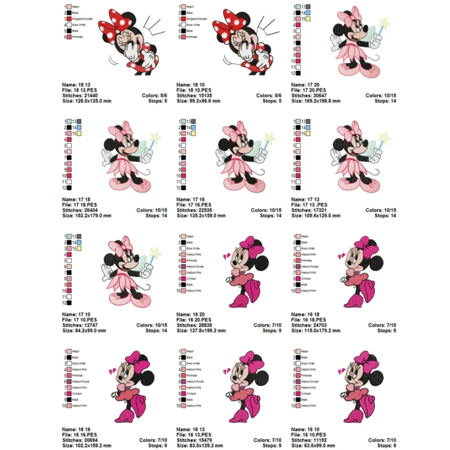 Mickey mouse embroidery designs